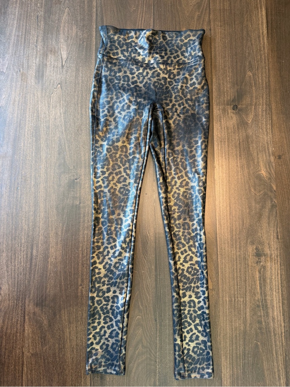 SPANX Leopard Print High-Waist Leggings - Brown & Black
